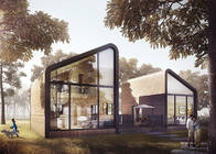 Modern Design Prefab Light Steel Garden Studio For Holiday Steel Home Kits Resort Hotel Custom House