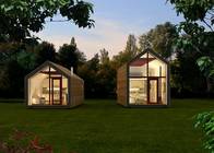 Small Light Steel Frame Wood Bungalow Easy To Install Tiny House Living For Travel