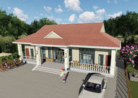 Aus Single Storey Villa with Garage Light Steel Prefab Modular Villa CE Standard Custom House With New Design