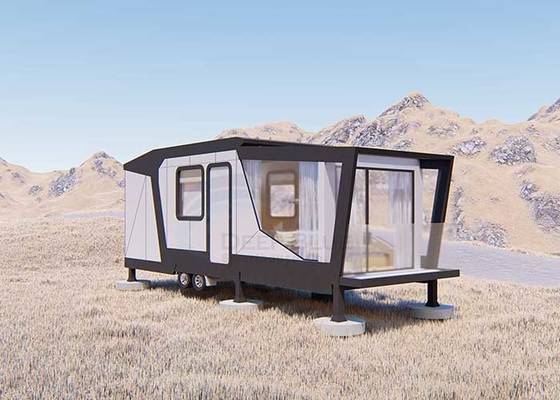 Light Steel Prefabricated Luxury Tiny House On Wheels And Micro Prefab cabins With Good Quality and Best Price