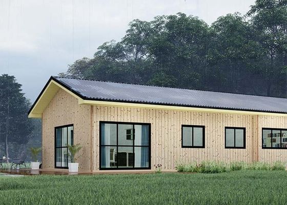 NZ Light Steel Frame Prefab Wooden Home Beach Bungalows Office Light Steel House Kits