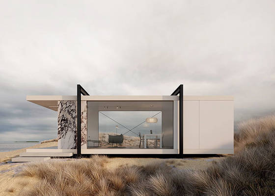 Stylish And Functional Outdoor Space Solution Prefab Light Steel Frame Overwater BungalowPrefab Light Steel Frame Overwa