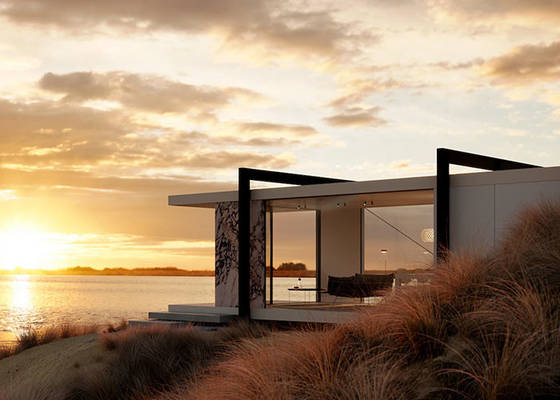 Stylish And Functional Outdoor Space Solution Prefab Light Steel Frame Overwater BungalowPrefab Light Steel Frame Overwa