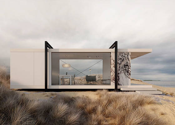 Stylish And Functional Outdoor Space Solution Prefab Light Steel Frame Overwater BungalowPrefab Light Steel Frame Overwa