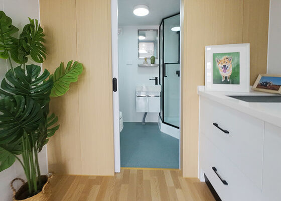 Luxury Prefab Tiny Home On Wheels With Bathroom Travel Trailers Campers Caravans For Sale