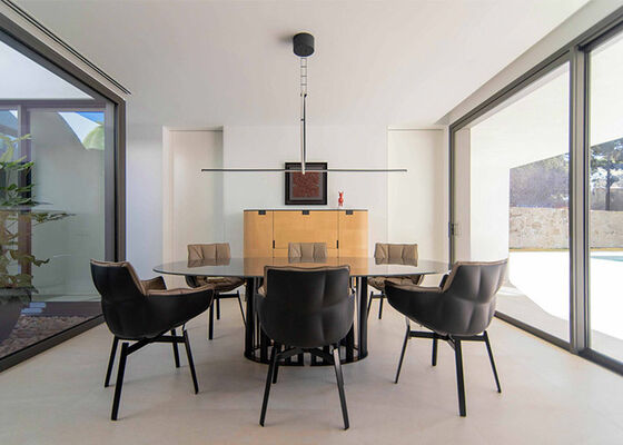 Single Family Prefabricated Home With Swimming Pool & Light Gauge Steel Frame House Kits