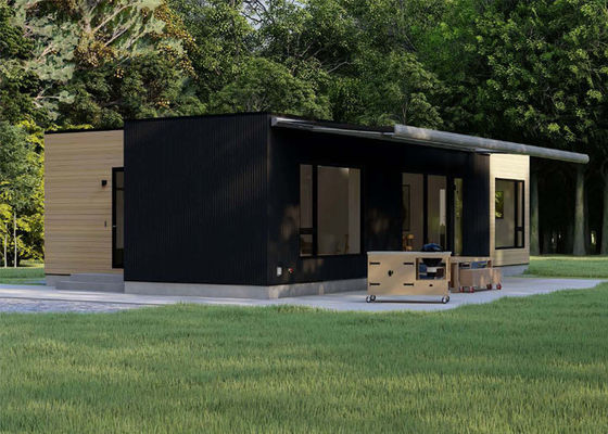 Studio di giardino contemporaneo di lusso Granate Edifici giardini prefabbricati Bungalow case in acciaio leggero
