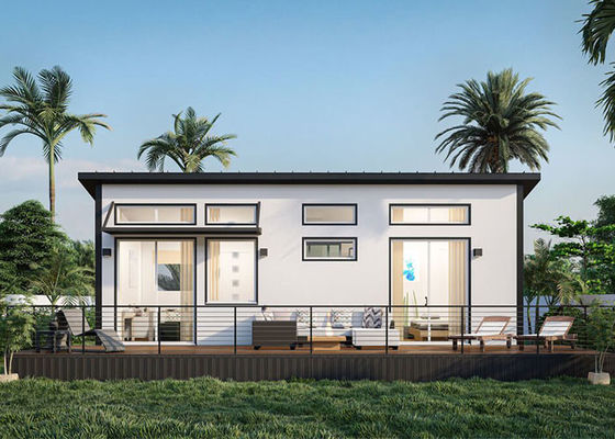 Famiglia singola Squisita struttura in acciaio leggero Casa progettazione per case modulari di vacanza al mare