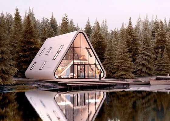 Casa Prefabbricata con Struttura Leggera in Acciaio, Unità Alberghiera, Tiny Home, Casa a Cupola, Casa a Telaio a A