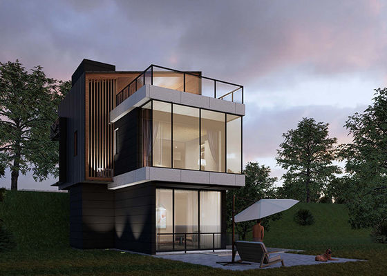 Casa di legno prefabbricata standard in acciaio leggero AS / NZS / USA per unità alberghiere modulari di lusso viventi