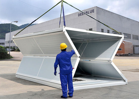 Camera piegante modulare del contenitore del flat pack pieghevole prefabbricato 40FT di a buon mercato 20FT come tettoia di emergenza