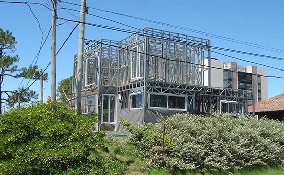 Luxury Prefab Villa 2 Story Steel Frame Modular Home With 4 Bedroom Standard Prefabricated House Kits
