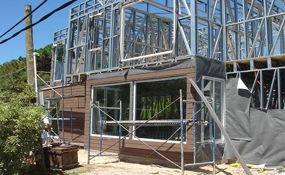 Luxury Prefab Villa 2 Story Steel Frame Modular Home With 4 Bedroom Standard Prefabricated House Kits