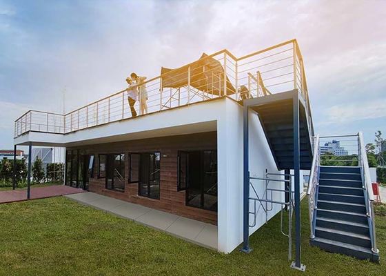 DEEPBLUE Bungalow in legno prefabbricato con telaio in acciaio leggero Edificio per uffici