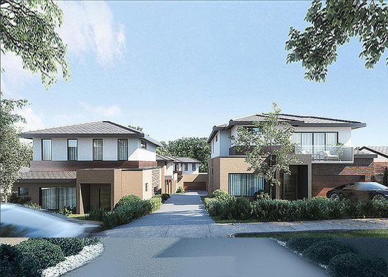 AS/NZS  Prefab Light Guage Steel Frame House Panelized System 2nd Floor Town House