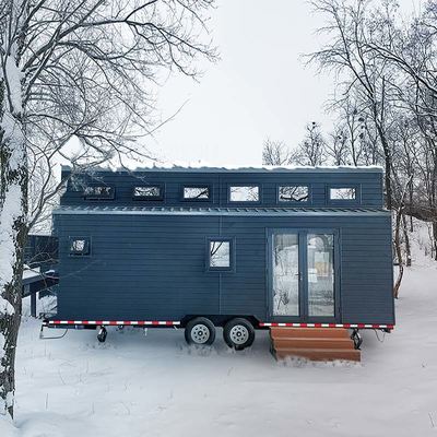 Casa su ruote prefabbricata in acciaio con rivestimento termico