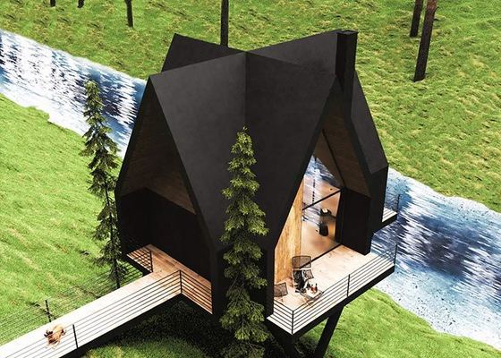 Casa prefabbricata Cabina di lusso con telaio in acciaio leggero Casa modulare Casa per Airbnb
