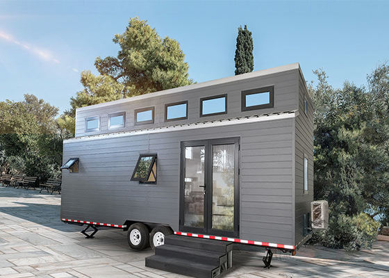 Casa modulare leggera Case prefabbricate con struttura in acciaio leggero Piccola casa su ruote