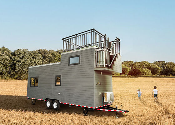 Casa modulare compatta Prefabbricata Piccola casa su ruote per la vita mobile In USA
