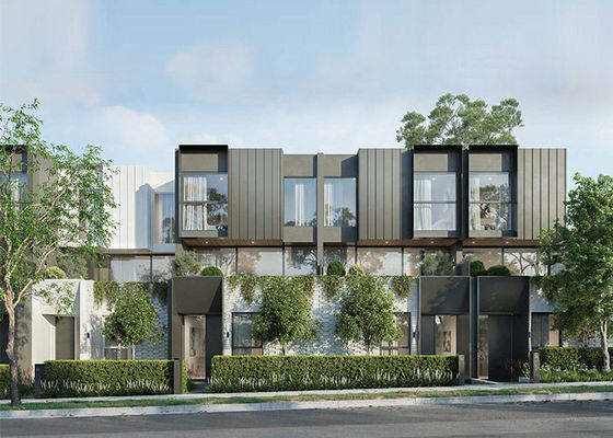 Au / Nzs / USA Standard Edificio prefabbricato Case modulari Casa prefabbricata Struttura in acciaio leggero