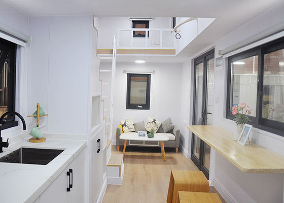 Moderna casa con cucina e bagno lussuosa casa prefabbricata su ruote