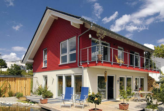 Case modulari di lusso con struttura in acciaio prefabbricata con struttura in acciaio leggero