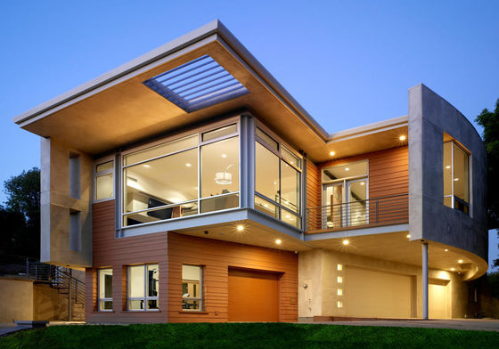 Case prefabbricate moderne: kit di villa di lusso con casa modulare in acciaio leggero