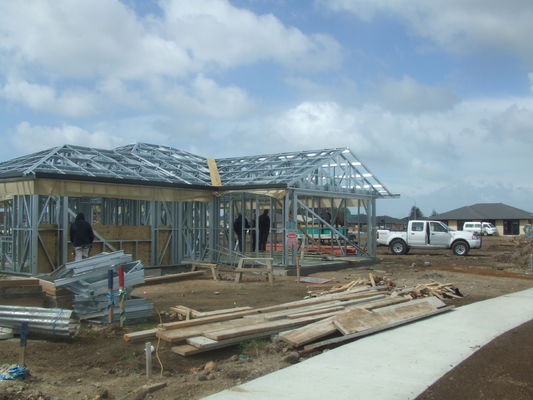 Case prefabbricate durevoli, progettazione professionale di case leggere in acciaio per l' Australia