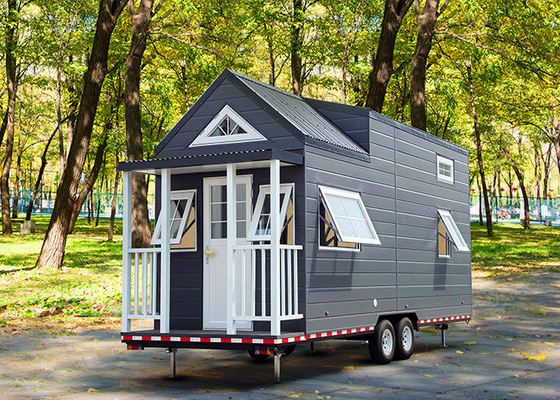 Mini-casa prefabbricata portabile mobile home trailer house su ruote
