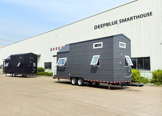 Prefabbricato Mini House On Wheels Mobile Trailer House Per Viaggiare