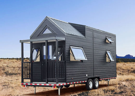 Mini casa mobile espandibile su ruote cabina prefabbricata con 2 camere da letto contenitore pronto