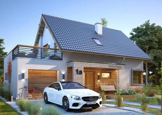 Case LGS: Case prefabbricate in acciaio moderne Villa di lusso con 4 camere da letto