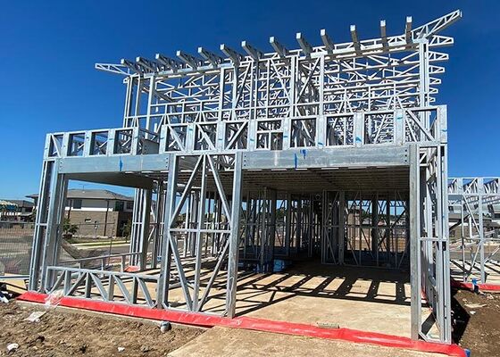 Australian Standard 2-Story Light Steel Prefab Modular Villa 8 Weeks Build Time