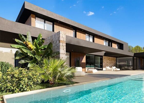 Casa mobile di lusso Casa prefabbricata Villa Capsule Hotel 5 camere da letto Con piscina all'aperto