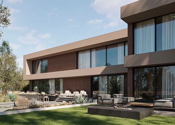 Luxury  Mobile Home Prefabricated House Villa Capsule Hotel 5 Bedroom With Outdoor Swimming Pool