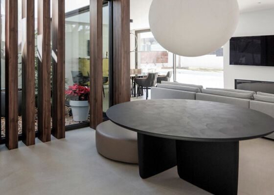 Single Family Prefabricated Home With Swimming Pool & Light Gauge Steel Frame House Kits