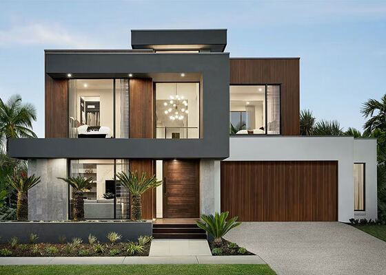 Villa di lusso prefabbricata a 2 piani costruita con sistema a pannelli e struttura in acciaio leggero