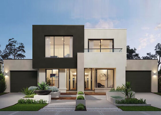 Struttura in acciaio leggero moderno prefabbricato casa villa struttura modulare kit per 3 camere da letto