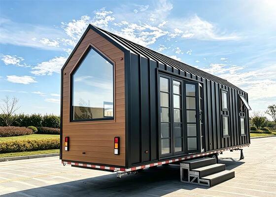 Casa Mobile Prefabbricata in Acciaio Leggero | Cabina A-Frame di Lusso Pronta per la Spedizione