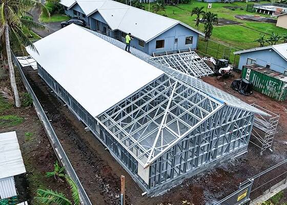 Villa prefabbricata in acciaio leggero di lusso Ottoville House | Casa costiera per Samoa Americane