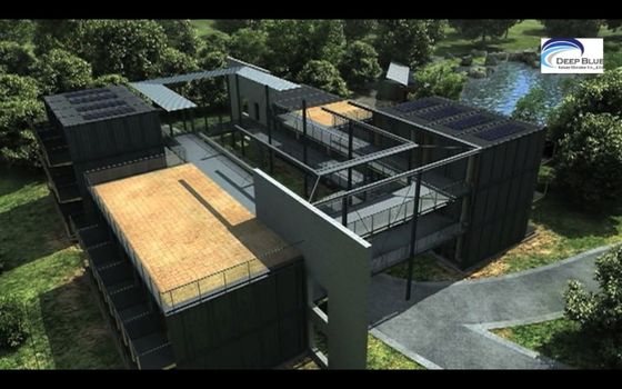 Case solari prefabbricate pronte per l'uso. Unità modulari completamente finite per ufficio e studio di giardino.