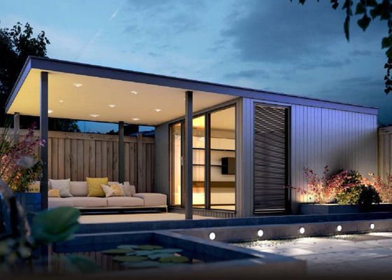 Casa prefabbricata modulare con telaio in acciaio leggero