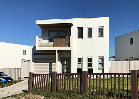 Australian Standard Prefab Steel House Villas Con Finestre e Porte di Sicurezza Certificate