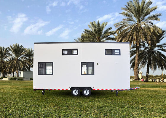 Casa Mobile Moderna Prefabbricata Tiny House su Ruote con Rimorchio Casa Personalizzata con Nuovo Design