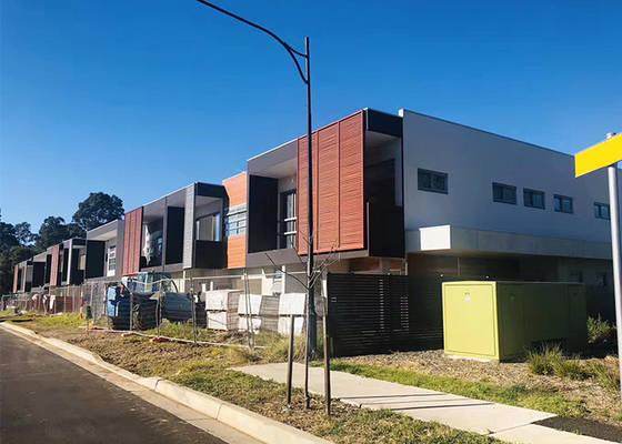 Casa prefabbricata standard australiana Casa a telaio in acciaio leggero Kit casa modulare