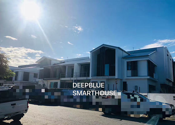 Casa prefabbricata modulare in acciaio a risparmio energetico e conveniente, casa prefabbricata a schiera