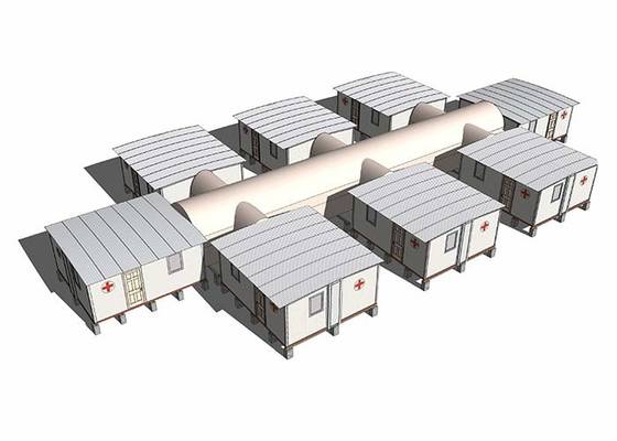 Sandwich Panel Isolation Room Customize Well Insulated Prefab House Modular Homes For Hospital
