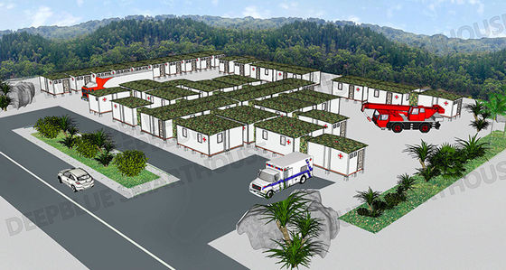 Deepblue Sistema modulare pieghevole Rapid Development Ospedale alloggi di emergenza Rifugio Isolamento Casa di Loto
