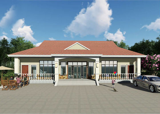 Kit prefabbricato modulare per casa unifamiliare con garage, in acciaio leggero, villa con standard CE