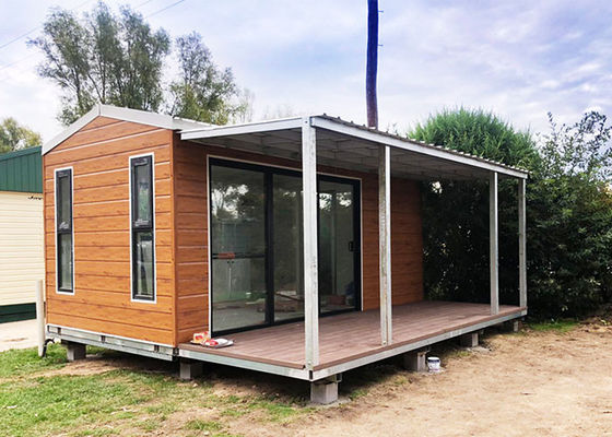 Austraila Granny Struttura in acciaio piatto leggero Bungalow, sandwich cladding Casa mobile forte